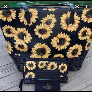Kate spade 3 piece sunflower set